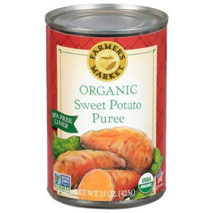 Farmers Market Sweet Potato Puree Organic 12/15 OZ [UNFI #0337931] [ebt]