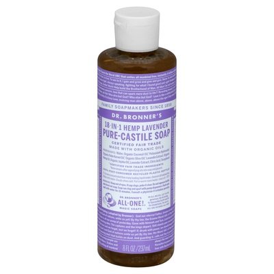 Dr Bronners Castile Soap Pure 18-In-1 Hemp Lavender 8 OZ [UNFI #0329896] T