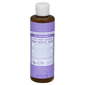 Dr Bronners Castile Soap Pure 18-In-1 Hemp Lavender 8 OZ [UNFI #0329896] T