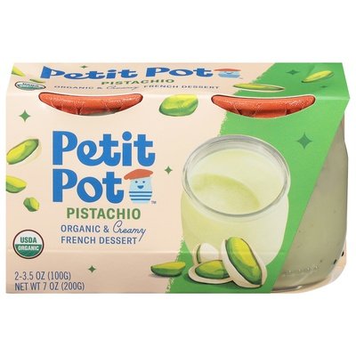 Petit Pot French Dessert Pistachio Organic & Creamy 4/8 OZ [UNFI #2980886] [ebt]