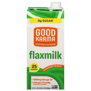 Good Karma Flaxmilk Unsweetened 6/32 OZ [UNFI #2679710] [ebt]