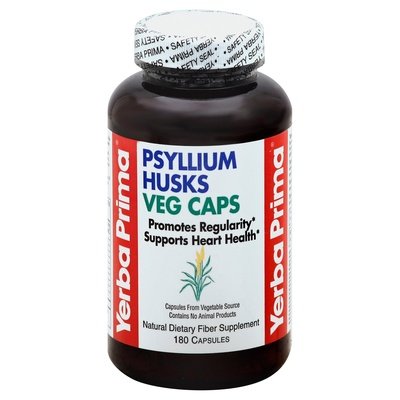 Yerba Prima Psyllium Husks Veg Caps 180 Vcap [UNFI #0279885] T
