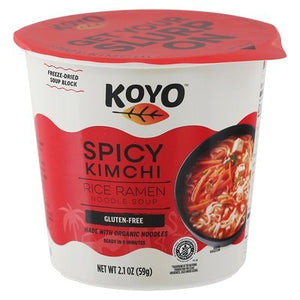 Koyo Noodle Soup Spicy Kimchi Rice Ramen 6/2.1 OZ [UNFI #2817542] [ebt]