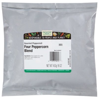 Frontier Nat Prod Co-Op Four Peppercorn Blend Gourmet Peppermill 1 Lb [UNFI #0312082] [ebt]