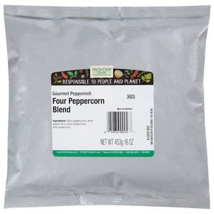 Frontier Nat Prod Co-Op Four Peppercorn Blend Gourmet Peppermill 1 Lb [UNFI #0312082] [ebt]