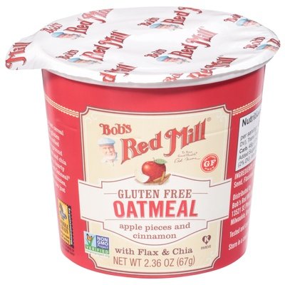 Bobs Red Mill Oatmeal Gluten Free Apple Pieces And Cinnamon 12/2.36 OZ [UNFI #1770577] [ebt]