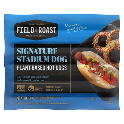 Field Roast Hot Dogs Plant Based Signature Stadium Dog 8/10 OZ  [UNFI #3073327]