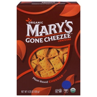 Marys Gone Crackers Crackers Cheddar Flavor Plant-Based 6/4.25 OZ [UNFI #2860559] [ebt]