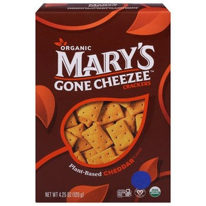 Marys Gone Crackers Crackers Cheddar Flavor Plant-Based 6/4.25 OZ [UNFI #2860559] [ebt]