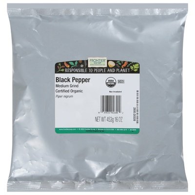 Frontier Nat Prod Co-Op Black Pepper Medium Grind 1 Lb [UNFI #0546671] [ebt]