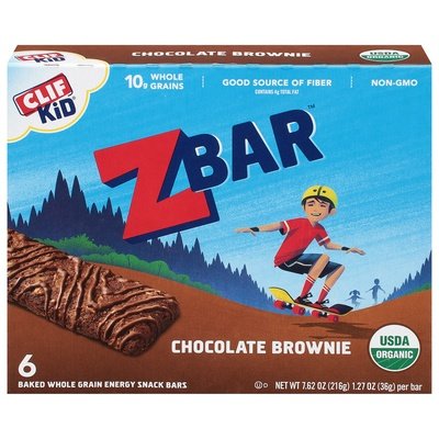 Clif Kid Zbar Energy Snack Bars Chocolate Brownie 9/6/1.27OZ [UNFI #2204055] [ebt]