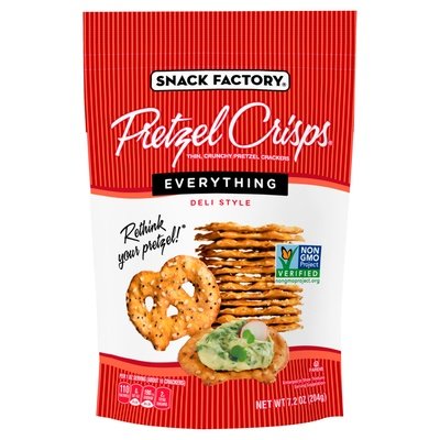 Pretzel Crisps Pretzel Crisps Deli Style Everything Value Size 12/7.2 OZ [UNFI #1799915] [ebt]