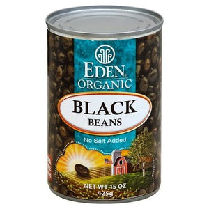Eden Foods Black Beans No Salt Added 12/15 OZ [UNFI #0260604] [ebt]