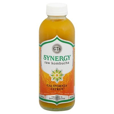 Gts Raw Kombucha California Citrus 12/16 OZ [UNFI #2701852] [ebt] T