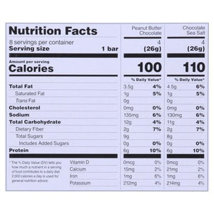 Rxbar Protein Bars Peanut Butter Chocolate Chocolate Sea Salt Minis 6/7.36 OZ [UNFI #2754257] [ebt]