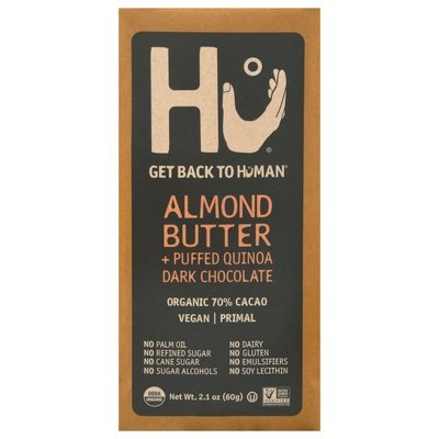 Hu Dark Chocolate Almond Butter + Puffed Quinoa Organic 70% Cacao 12/2.1 OZ [UNFI #2739589] [ebt] T