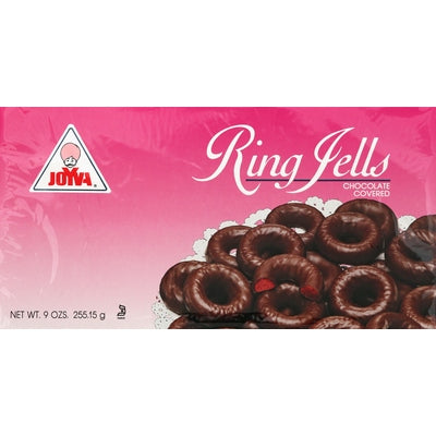 Joyva Ring Jells Chocolate Covered 24/9 oz [UNFI #0995548 ] [ebt]