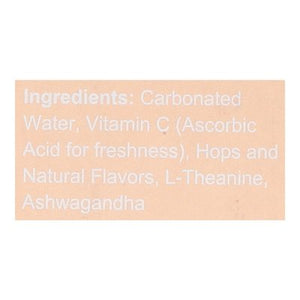 Hop Wtr Sparkling Hop Water Peach Non-Alcoholic 4/6/12 OZ [UNFI #2868107] [ebt] T