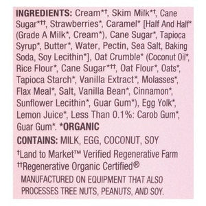 Alecs Ice Cream Strawberry Crumble 8/14 OZ [UNFI  #3051893]