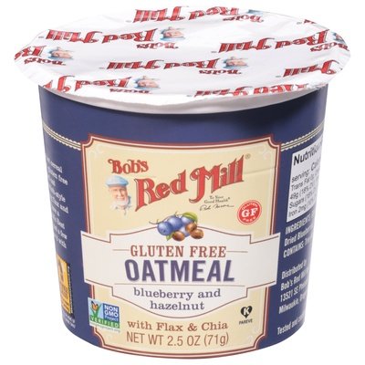 Bobs Red Mill Oatmeal Gluten Free Blueberry And Hazelnut 12/2.5 OZ [UNFI #1770593] [ebt]