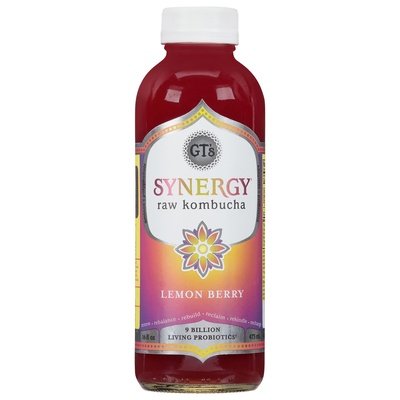 Gts Kombucha Raw Lemon Berry 12/16 OZ [UNFI #2701860] [ebt] T