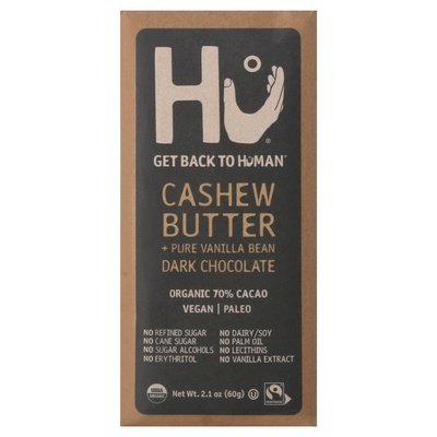 Hu Dark Chocolate Organic Cashew Butter + Pure Vanilla Bean 70% Cacao 12/2.1 OZ [UNFI #2739605] [ebt] T