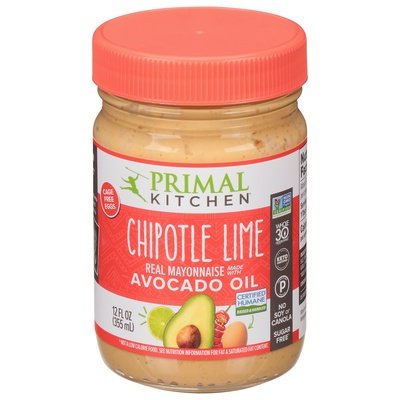 Primal Kitchen Mayonnaise Chipotle Lime 6/12 OZ [UNFI #1798362] [ebt]