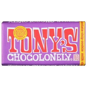 Tonys Chocolonely Milk Chocolate With Chocolate Chip Cookie 15/6.35 OZ [UNFI #2872299] [ebt] T