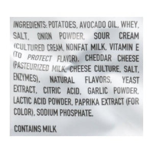 Boulder Canyon Potato Chips Cheddar Sour Cream Thin & Crispy 12/6 OZ [UNFI #2627859] [ebt]