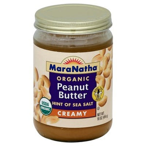 Maranatha Peanut Butter Organic Creamy 6/16 OZ [UNFI #1899574] [ebt]