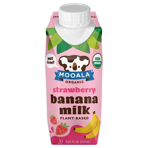 Mooala Banana Milk Strawberry 12/8.01 Z [UNFI #3032026] [ebt]