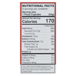 The Pizza Cupcake Pepperoni Pizza Cupcake 6Pk 5/11.45 OZ [UNFI  #2930204]