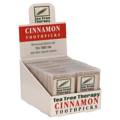 Tea Tree Therapy Toothpicks Cinnamon 12/100 Ct [UNFI #0745075] T