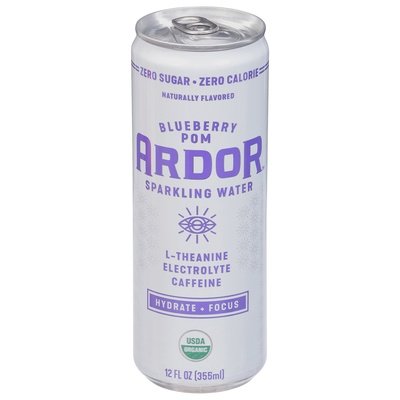 Ardor Sparkling Water Sparkling Water Blueberry Pom 12/12 OZ [UNFI #2759538] [ebt] T