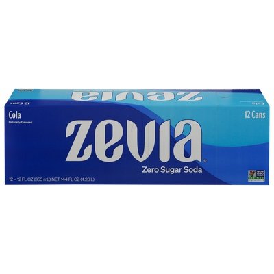 Zevia Soda Zero Sugar Cola 2/12/12 OZ [UNFI #2892099] [ebt] T