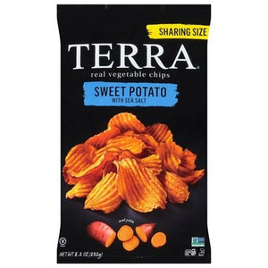 Terra Chips Vegetable Chips Real Sweet Potato with Sea Salt Sharing Size 6/8.2 OZ [UNFI #2999415] [ebt]