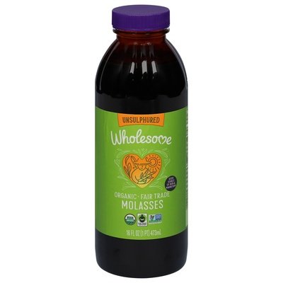 Wholesome Molasses Organic Unsulphured 12/16 OZ [UNFI #452052] [ebt] T