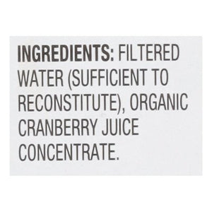 R W Knudsen Family Juice Organic Just Cranberry 6/32 OZ [UNFI #2113280] [ebt]
