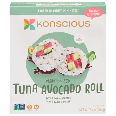 Konscious Tuna Avocado Rolls Vegan 8/7.4 OZ [UNFI  #2973519]
