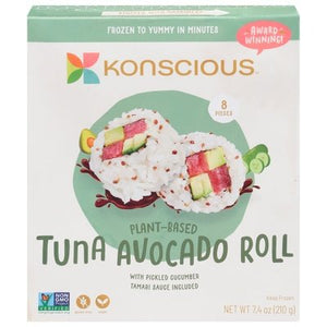 Konscious Tuna Avocado Rolls Vegan 8/7.4 OZ [UNFI  #2973519]