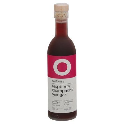 O Olive Oil Champagne Vinegar Raspberry California 6/10.1 OZ [UNFI #2724599] [ebt]