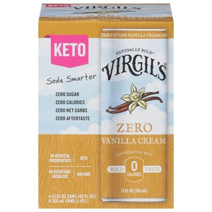 VIRGIL Vanilla Cream, Can 4/12 OZ [UNFI #2920288] [ebt] T