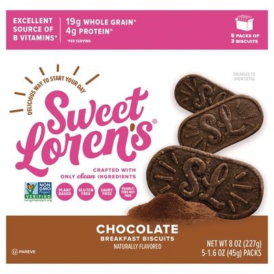 Sweet Lorens Breakfast Biscuits Chocolate 6/8 OZ [UNFI #3011889] [ebt]