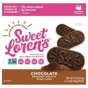 Sweet Lorens Breakfast Biscuits Chocolate 6/8 OZ [UNFI #3011889] [ebt]