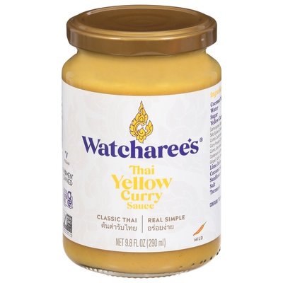 Watcharees Sauce Thai Yellow Curry Mild 6/9.8 OZ [UNFI #2803427] [ebt]