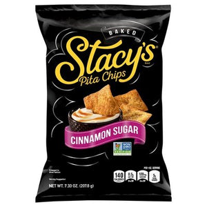 Stacys Pita Chips Cinnamon Sugar Baked 12/7.33 OZ [UNFI #1739663] [ebt]