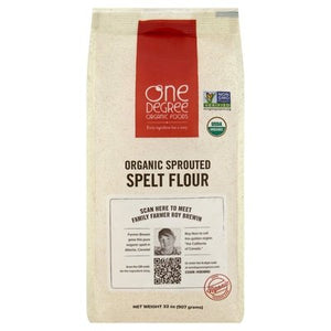 One Degree Organic Foods Flour Spelt Organic Sprouted 6/32 OZ [UNFI #1644640] [ebt]