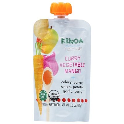 Kekoa Baby Food Organic Curry Vegetable Mango 6/3.5 OZ [UNFI #3009677] [ebt]