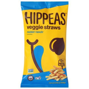 Hippeas Veggies Straws Rockin Ranch Flavored 12/3.75 Z [UNFI #2997401] [ebt]