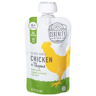 Serenity Kids Chicken + Thyme 6+ Months 6/3.5 OZ [UNFI #2807352] [ebt]